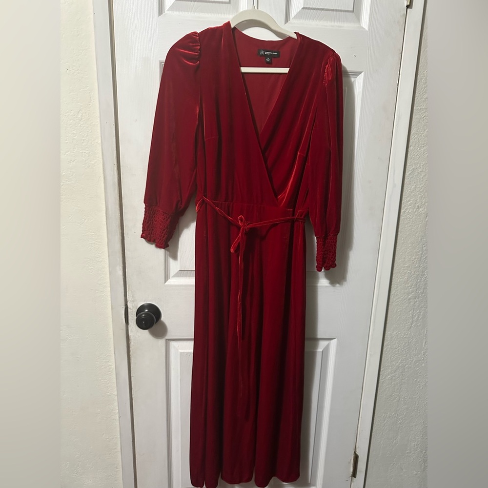 Velvet A line Maxi Dress